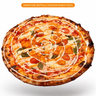 Signature Buffalo Chicken Ranch Pizza